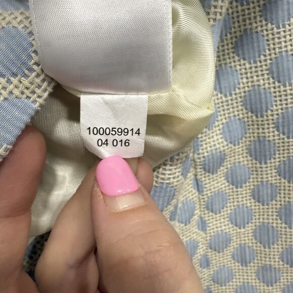 Brooks Brothers Blazer Womens 10 Polka Dot Textured Lined Classic Workwear Jacke - Picture 6 of 11